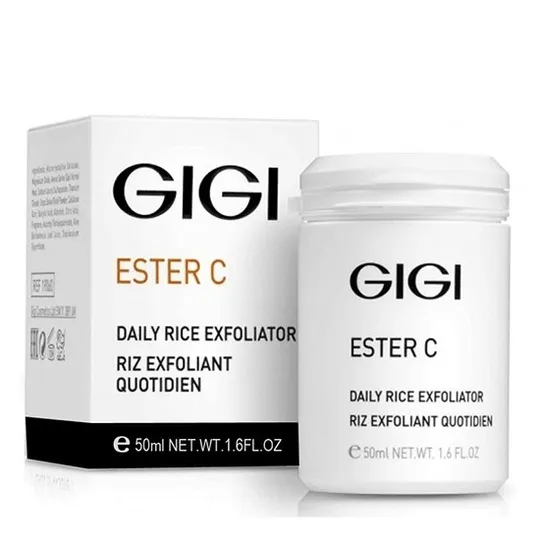 GiGi, Пудра эксфолиант для очищения и шлифовки кожи, Ester C Daily Rice Exfoliator, 50 мл
