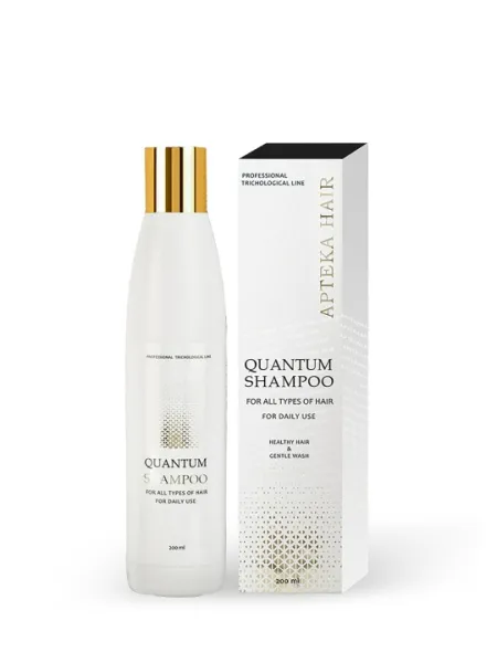 APTEKA HAIR, Шампунь для ежедневного применения, Quantum, 200 мл