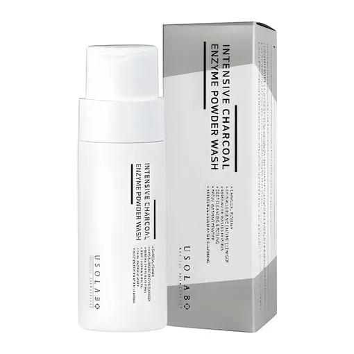Usolab, Энзимная пудра детокс, Intensive Charcoal Enzyme Powder Wash,  50 гр