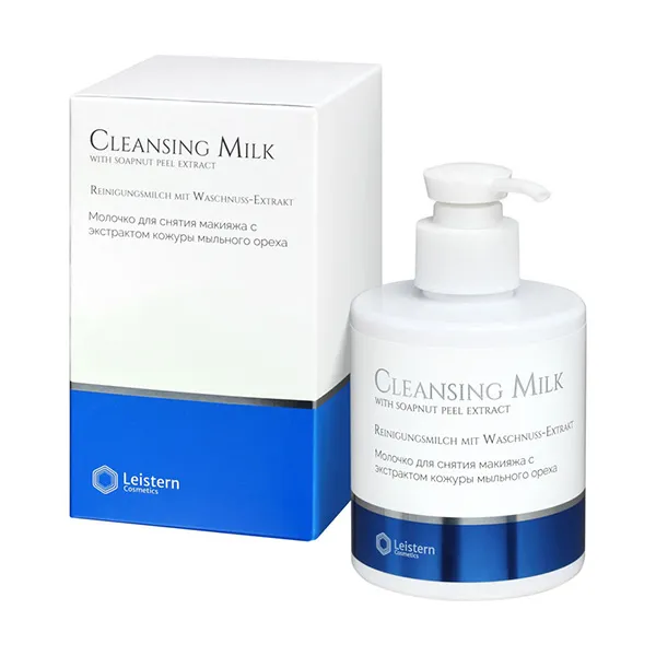 Leistern Cosmetics, Молочко для снятия макияжа с экстрактом кожуры мыльного ореха, Cleansing Milk Leistern, 300 мл