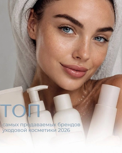 ТОП-5 самых продаваемых брендов уходовой косметики 2026