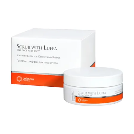Leistern Cosmetics, Гоммаж с люффой для лица и тела, Scrub with Luffa for face and body, 150 мл от интернет-магазина 360