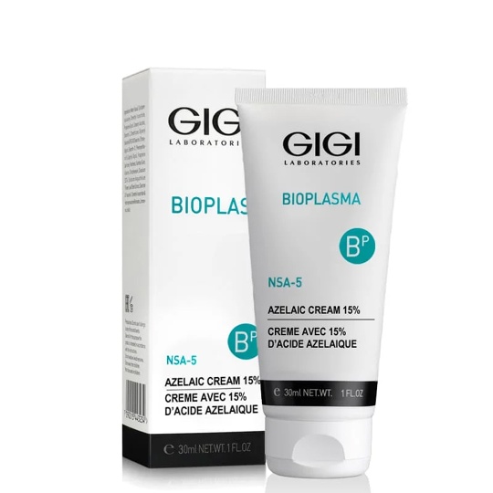 GiGi, Крем с азелаиновой кислотой 15%, Bioplasma NSA-5 Azelaic Cream 15%, 30 мл